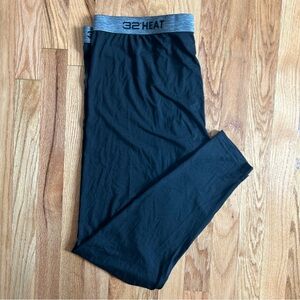 32 Degrees Heat Black Sport Leggings Mens XL